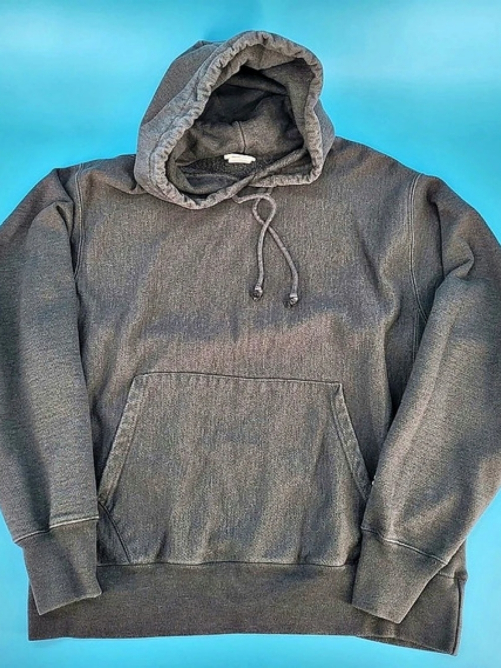 Champion Reverse Weave Pullover Hoodie Gray Hoodie Size Large